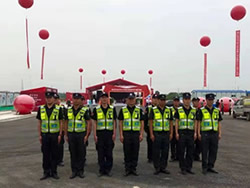 98彩网特卫圆满完成三水联信5G科技城开业奠基仪式安保任务